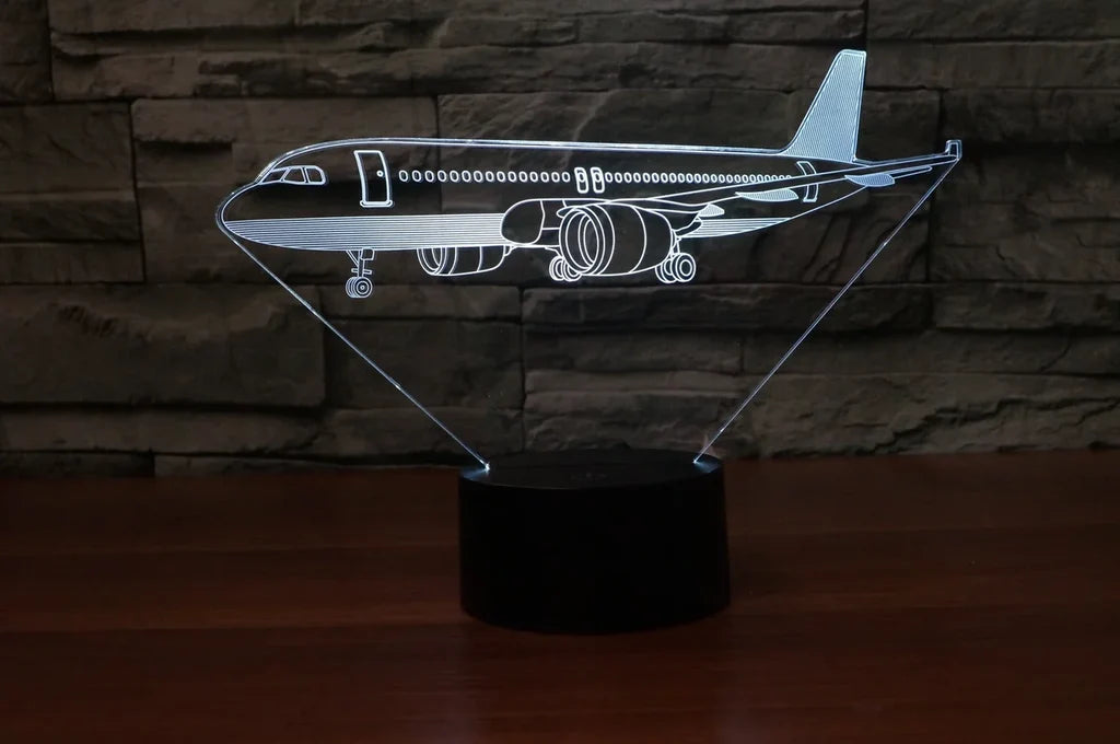 Customisable Airbus A320 3D Lamp - view 8