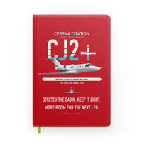 Thumbnail for Cessna Citation CJ2+ design on red notebook