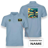 Thumbnail for VINTAGE G4267 - The Wheel Well Nap - Double-Side Polo T-Shirt design on lightblue+name