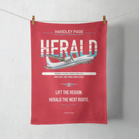 Thumbnail for Handley Page HPR.7 Dart Herald design on red towel