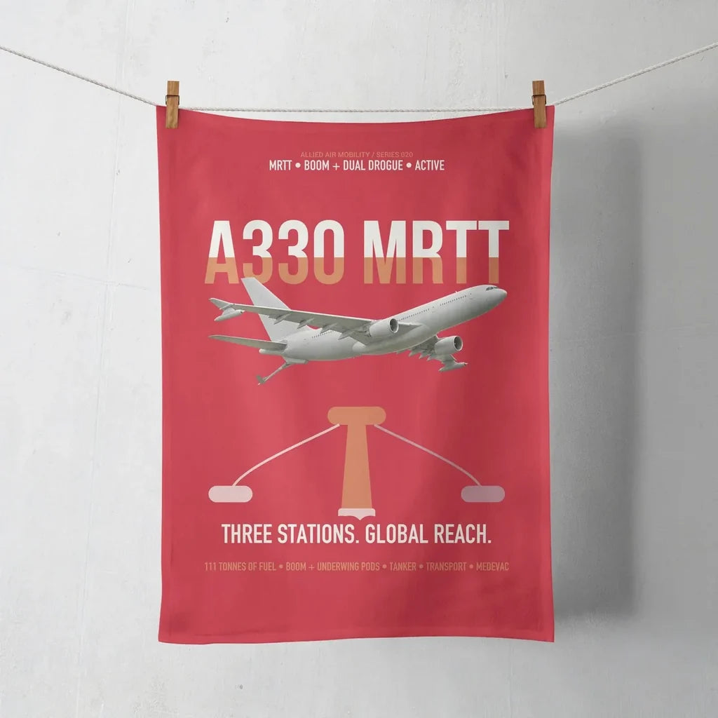 Airbus A330 MRTT design on red towel