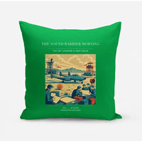 Thumbnail for VINTAGE G4459 - The Sound Barrier Morning - Designed Pillows design on green