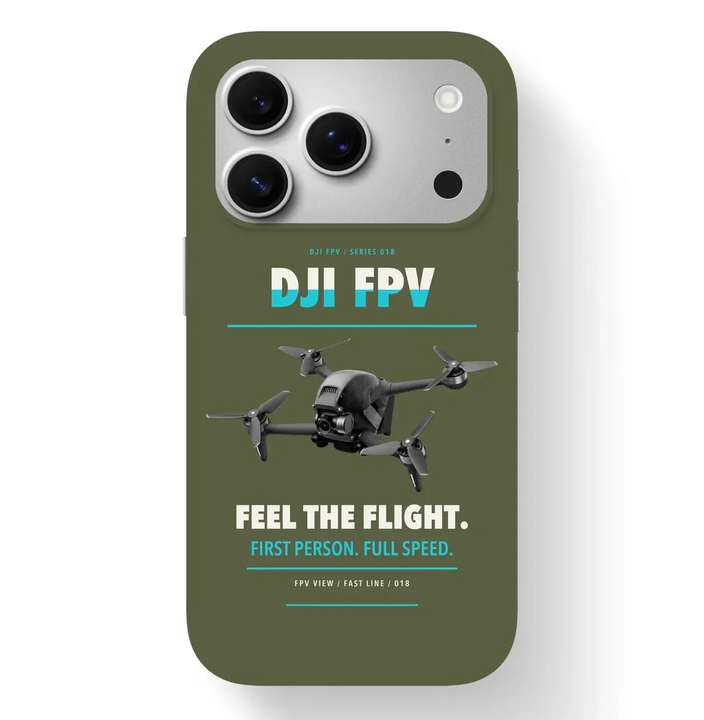 DJI FPV Case design on green army iphone case