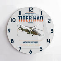 Thumbnail for Airbus Helicopters Tiger HAD design on light gray no frame wall clock