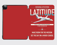Thumbnail for Cessna Citation Latitude design on red ipad tablet case