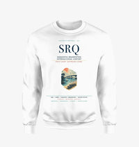 Thumbnail for Sarasota Bradenton International Airport (SRQ) design on white sweatshirt