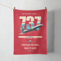 Thumbnail for Boeing 737 MAX 10 design on red towel