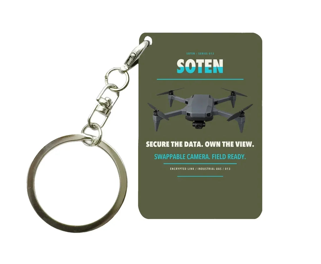 ACSL SOTEN Key Chain design on green army key chain