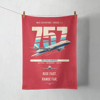 Thumbnail for Boeing 757-200 design on red towel