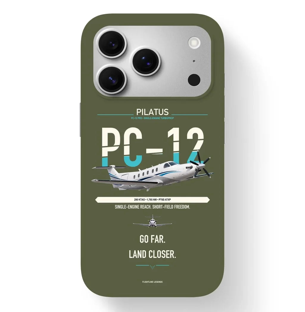 PC-12 PRO Case design on green army iphone case