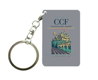 Thumbnail for Carcassonne Airport (CCF) design on gray key chain