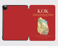 Thumbnail for Kokkola-Pietarsaari Airport (KOK) design on red ipad tablet case