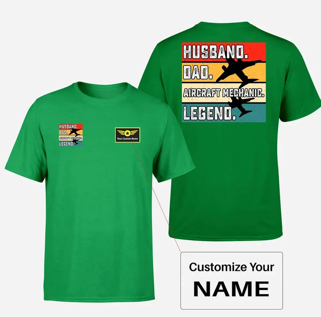 Customisable Aircraft Mechanic T-Shirt - view 7