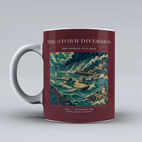 Thumbnail for VINTAGE G4074 - The Storm Diversion - Ceramic Mug design on darkred