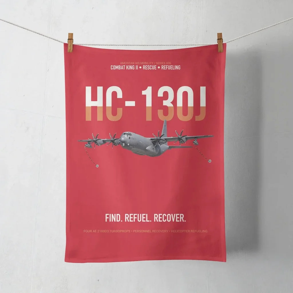HC-130J COMBAT KING II design on red towel