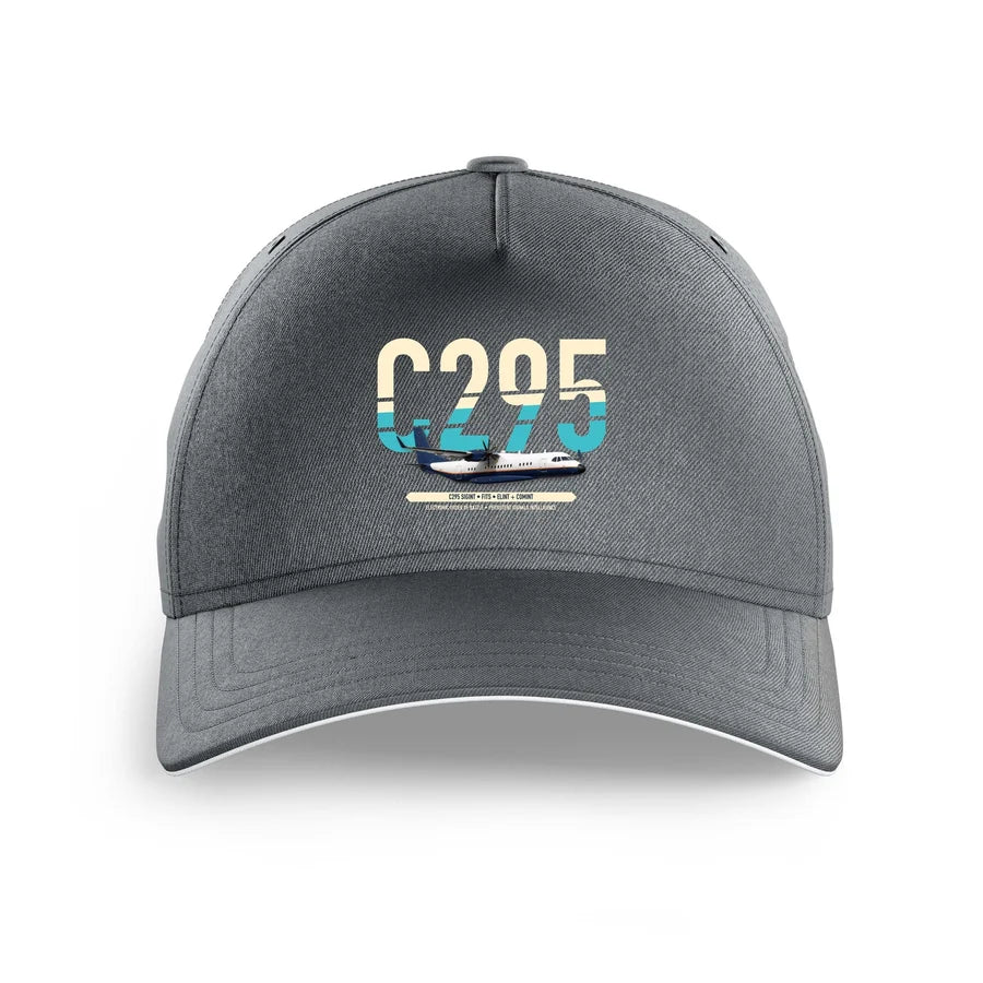 Airbus C295 SIGINT design on gray printed hat