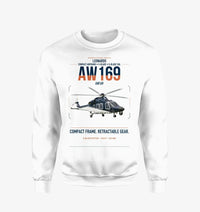 Thumbnail for Leonardo AW169 design on white sweatshirt