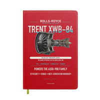 Thumbnail for TRENT XWB-84 design on red notebook