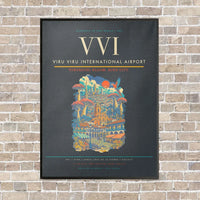 Thumbnail for Viru Viru International Airport VVI - Canvas Framed - Gray