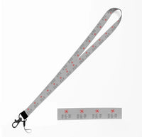 Thumbnail for Aviation Alphabet 2 lanyard - light gray