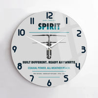 Thumbnail for Ascent AeroSystems Spirit design on light gray no frame wall clock