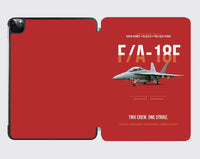 Thumbnail for F-A-18F Super Hornet Block III Two Crew One Strike design on red ipad tablet case
