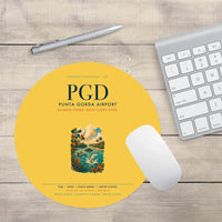 Thumbnail for Punta Gorda Airport (PGD) design on yellow round mouse pad