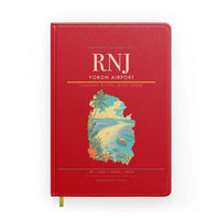 Thumbnail for Yoron Airport (RNJ) design on red notebook