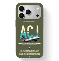 Thumbnail for Airbus ACJ320neo Case design on green army iphone case