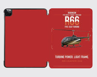 Thumbnail for Robinson R66 design on red ipad tablet case