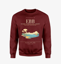 Thumbnail for Entebbe International Airport EBB Sweatshirt - Wine Red