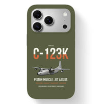 Thumbnail for C-123K Provider design on green army magsafe iphone case, for iPhone 17 Pro