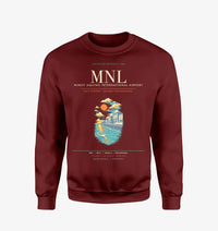 Thumbnail for Manila Ninoy Aquino International Airport MNL Sweatshirt - Wine Red