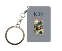 Thumbnail for Kiruna Airport (KRN) design on gray key chain