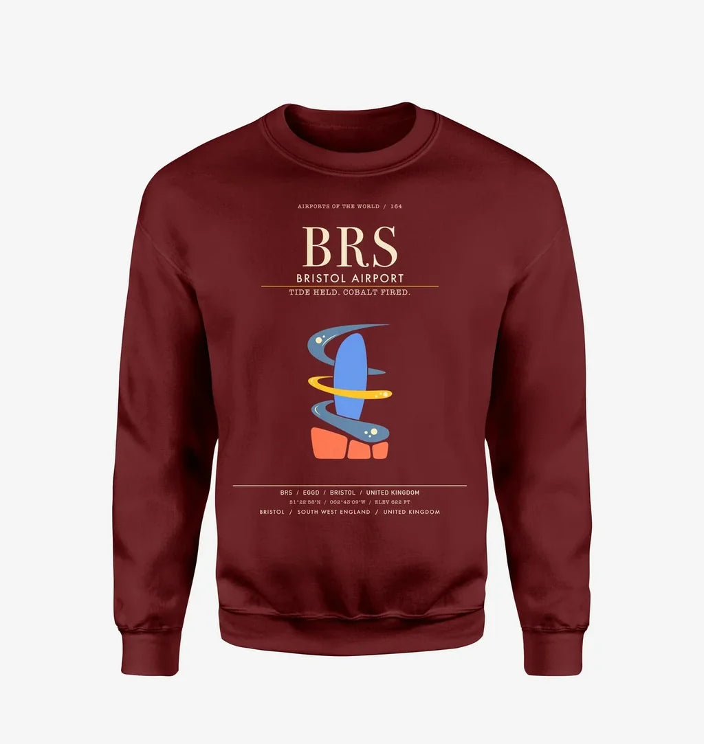 Bristol Airport BRS Sweatshirt - Wine Red