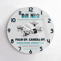 Thumbnail for DJI Neo design on light gray no frame wall clock