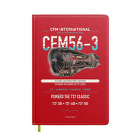 Thumbnail for CFM56-3 design on red notebook