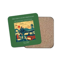 Thumbnail for The First Light Preflight - Designed Coasters design on green 1-piece