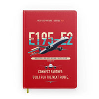 Thumbnail for Embraer E195-E2 design on red notebook