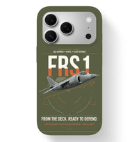 Thumbnail for British Aerospace Sea Harrier FRS.1 design on green army magsafe iphone case, for iPhone 17 Pro