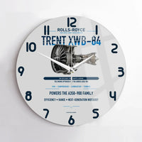 Thumbnail for TRENT XWB-84 design on light gray no frame wall clock