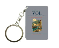 Thumbnail for Nea Anchialos National Airport (VOL) design on gray key chain