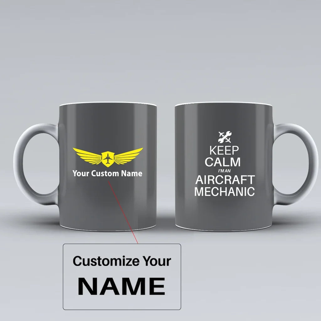 Customisable Aircraft Mechanic Mug - view 7