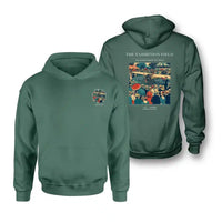 Thumbnail for VINTAGE G4322 - The Exhibition Field - Double-Side Hoodie design on green double side