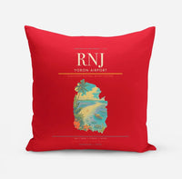 Thumbnail for Yoron Airport (RNJ) design on red pillow