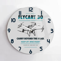 Thumbnail for DJI FlyCart 30 design on light gray no frame wall clock