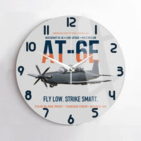 Thumbnail for AT-6E Wolverine Light Attack design on light gray no frame wall clock
