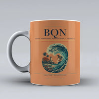 Thumbnail for Rafael Hernández Airport (BQN) airport code design on orange ceramic mug