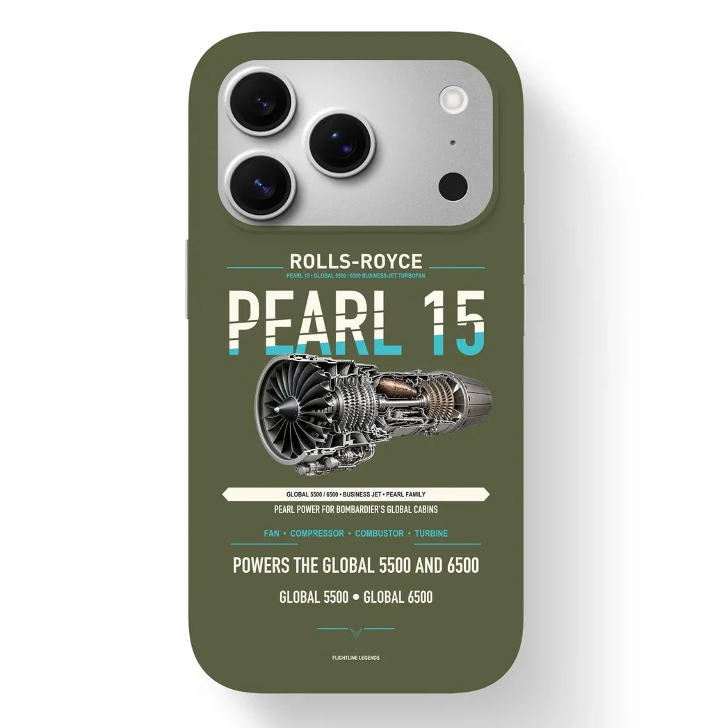 PEARL 15 Case design on green army iphone case