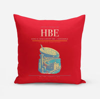 Thumbnail for Borg El Arab Airport (HBE) design on red pillow